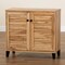 Baxton Studio Coolidge ModernOak Brown Finished Wood 2-Door Shoe Storage Cabinet 197-11924-ZORO - alternate 6